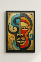 No. 14 Abstract Head – Curated Abstract Portrait Art Print