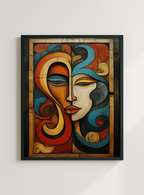 No. 8 Abstract Two Face – Dual-Gaze Contemporary Art Print
