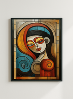 No. 26 Abstract – Bold Shapes & Monochrome Depth Art Print