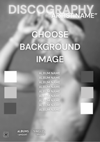 CUSTOM Artist Discography Poster