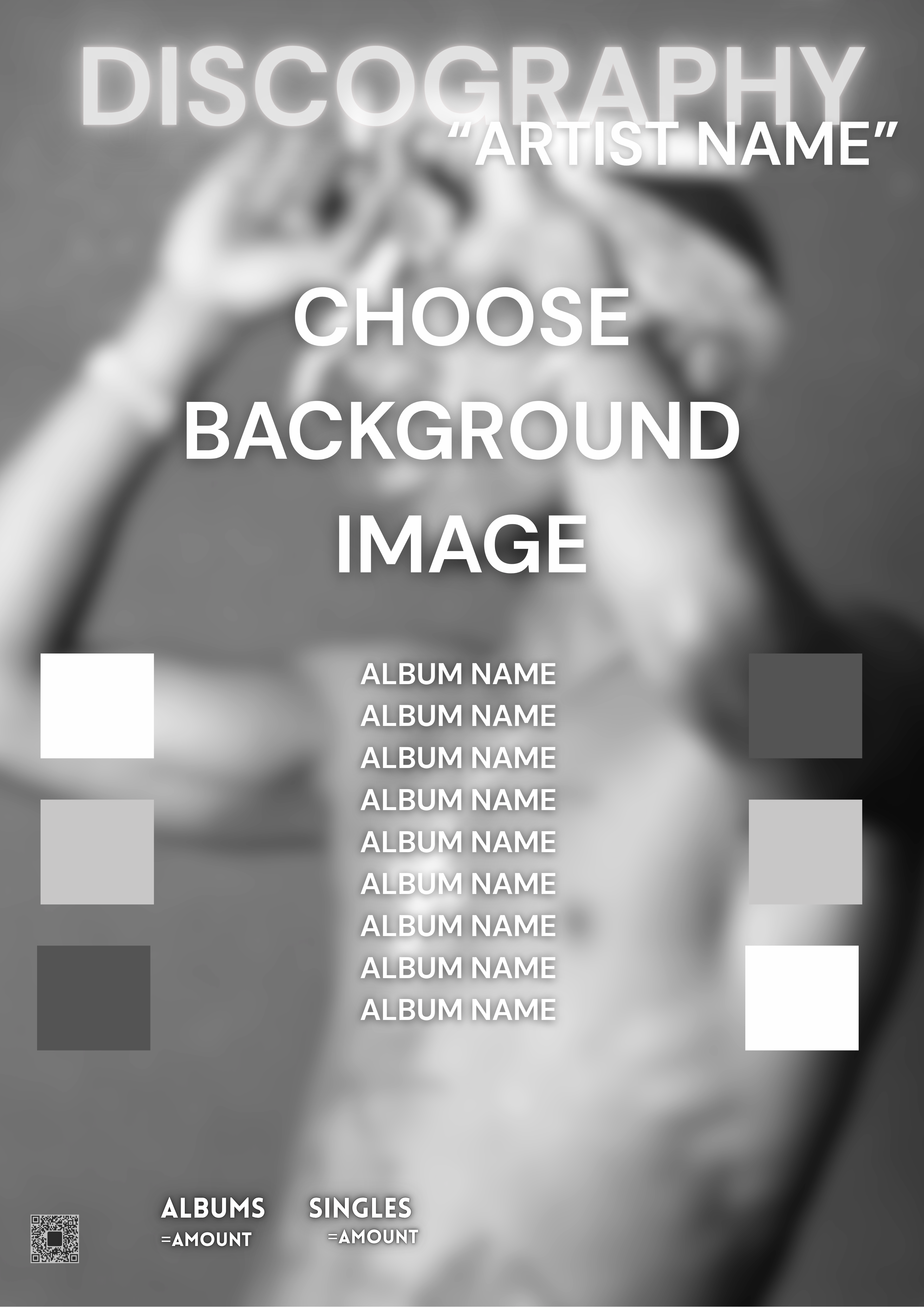 CUSTOM Artist Discography Poster