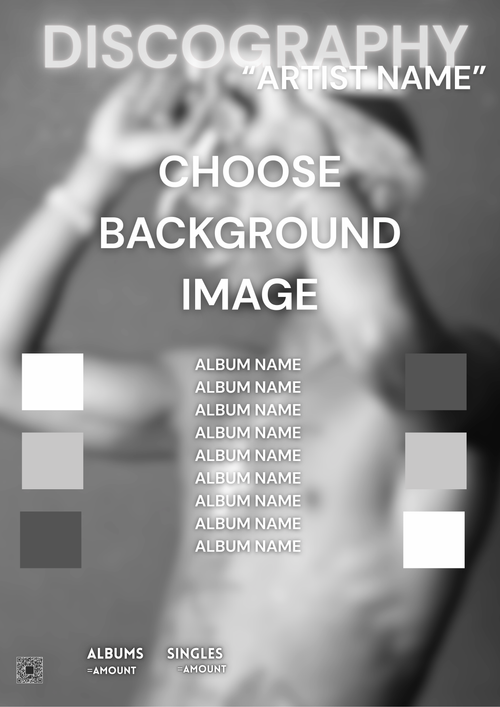 CUSTOM Artist Discography Poster