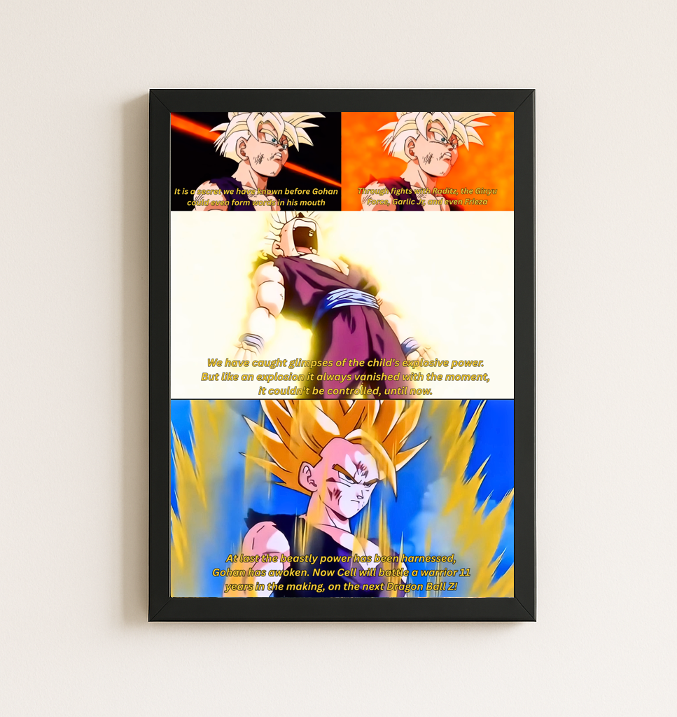 GOHAN SUPER SAIYAN 2 SCENE POSTER - ANIME