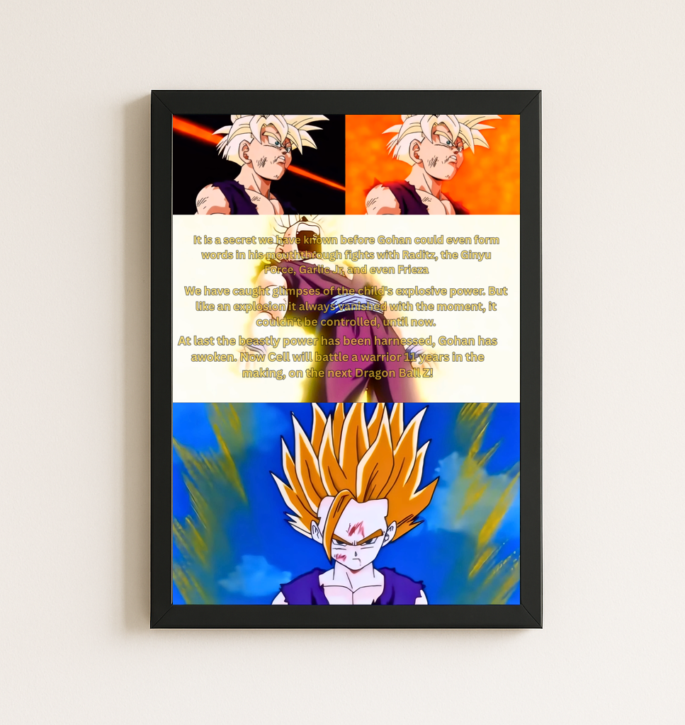 GOHAN SUPER SAIYAN 2 SCENE POSTER  #2 - ANIME
