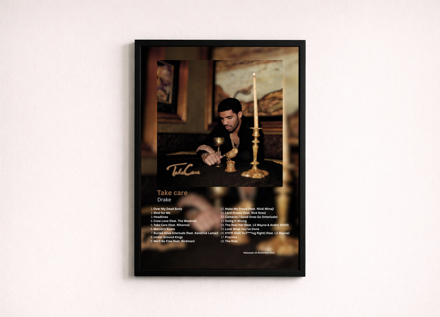 Drake - Take Care Album Poster #3