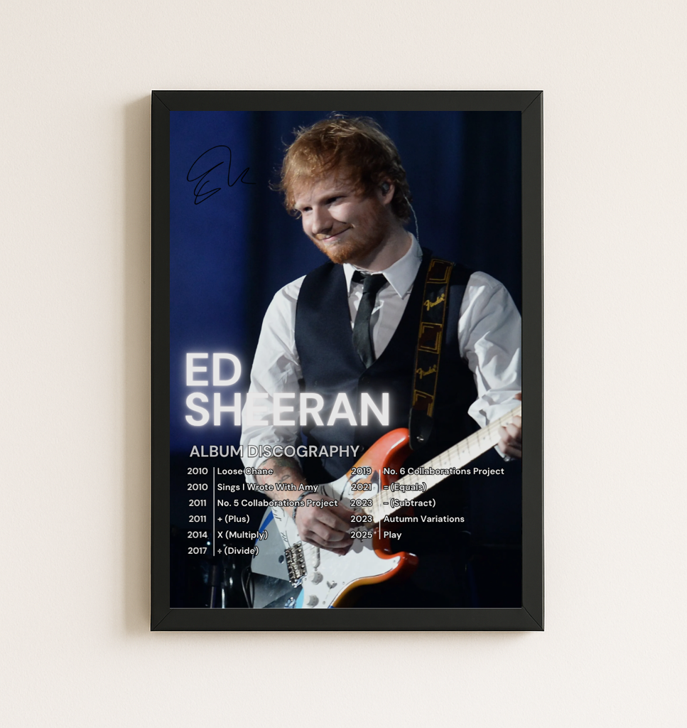 ED SHEERAN - DISCOGRAPHY Poster
