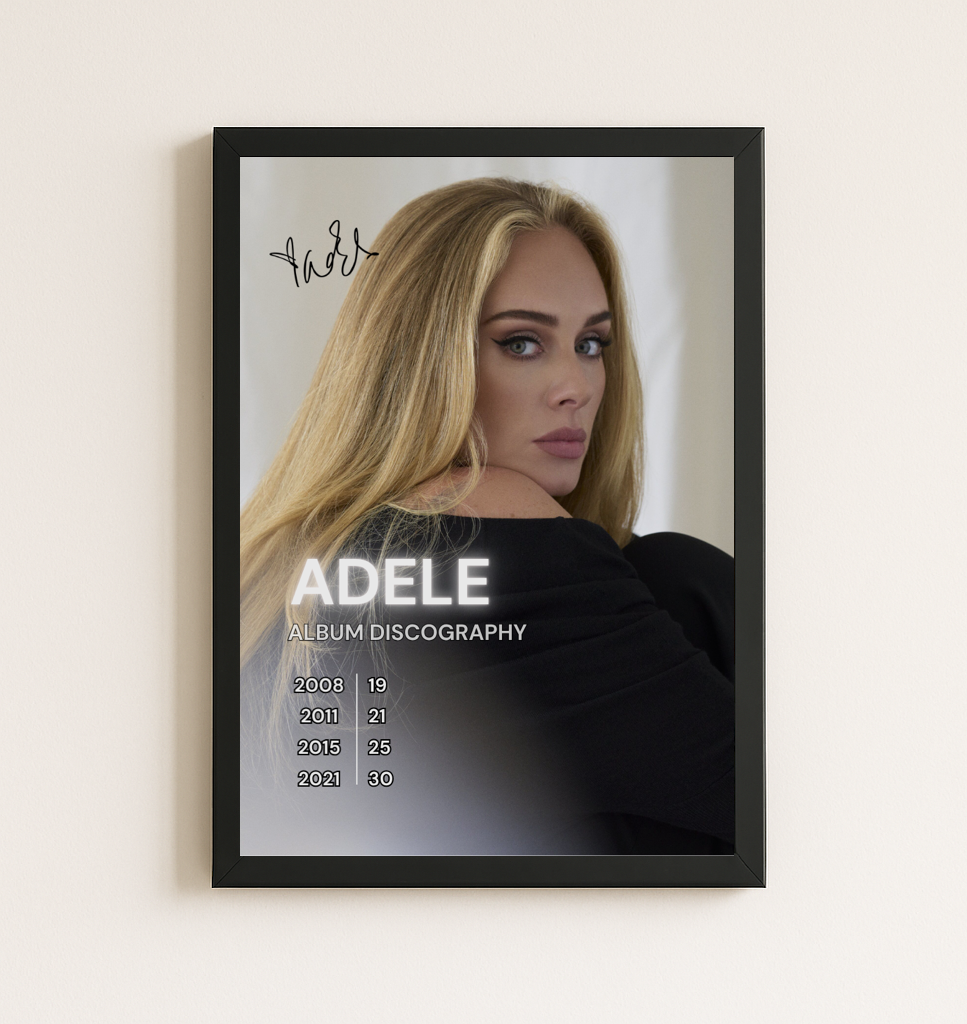 ADELE - DISCOGRAPHY Poster