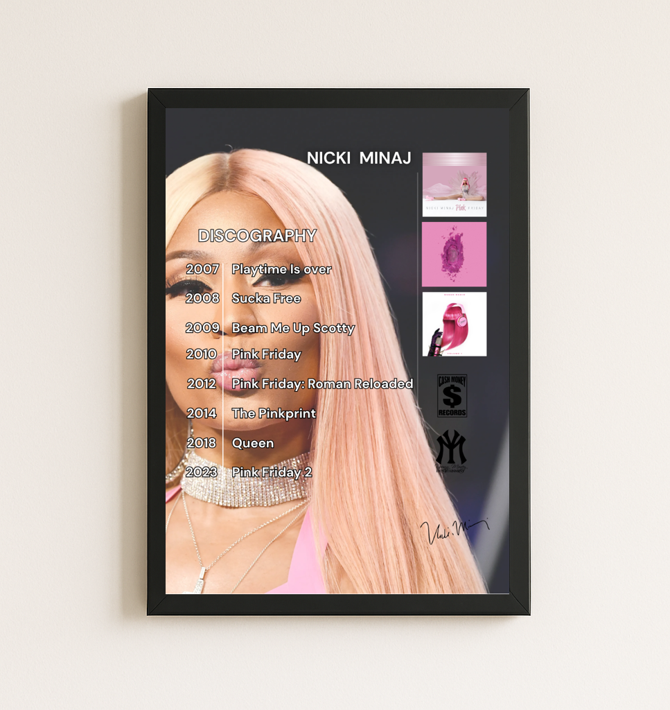 Nicki Minaj DISCOGRAPHY Poster