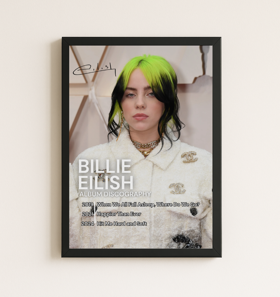 BILLIE EILISH - DISCOGRAPHY Poster