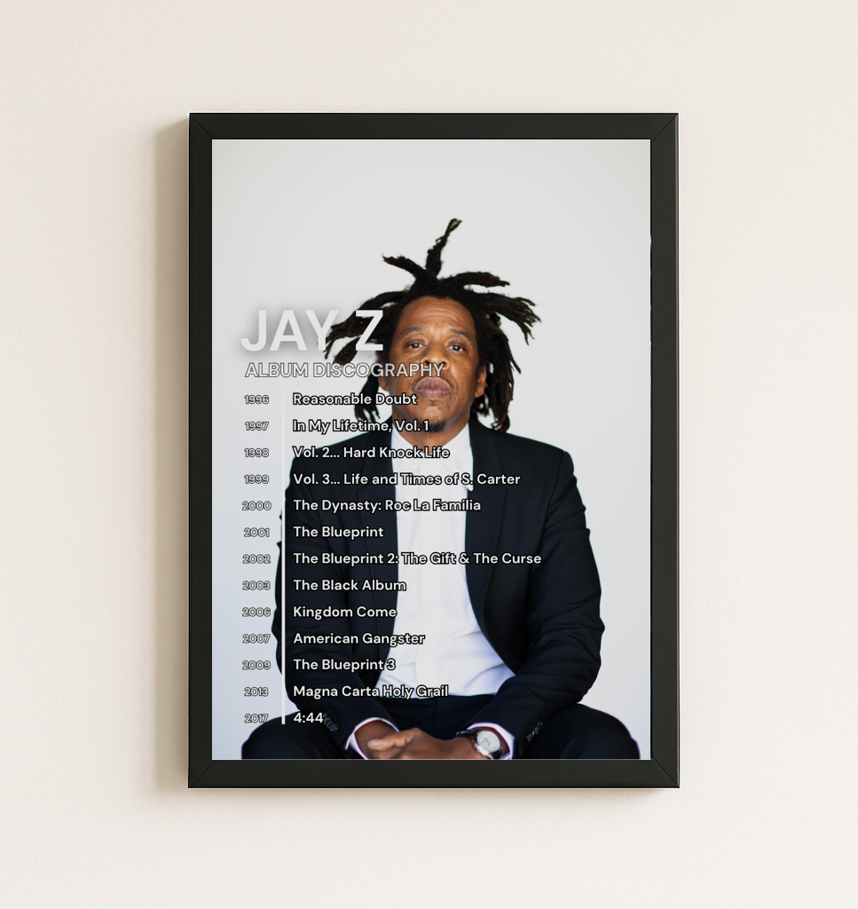 JAY-Z - DISCOGRAPHY Poster