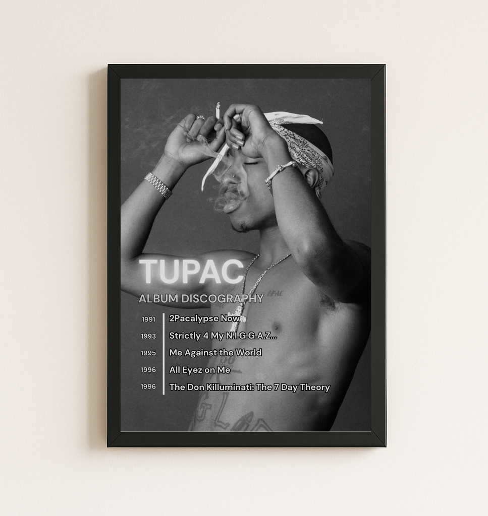 TUPAC - DISCOGRAPHY Poster