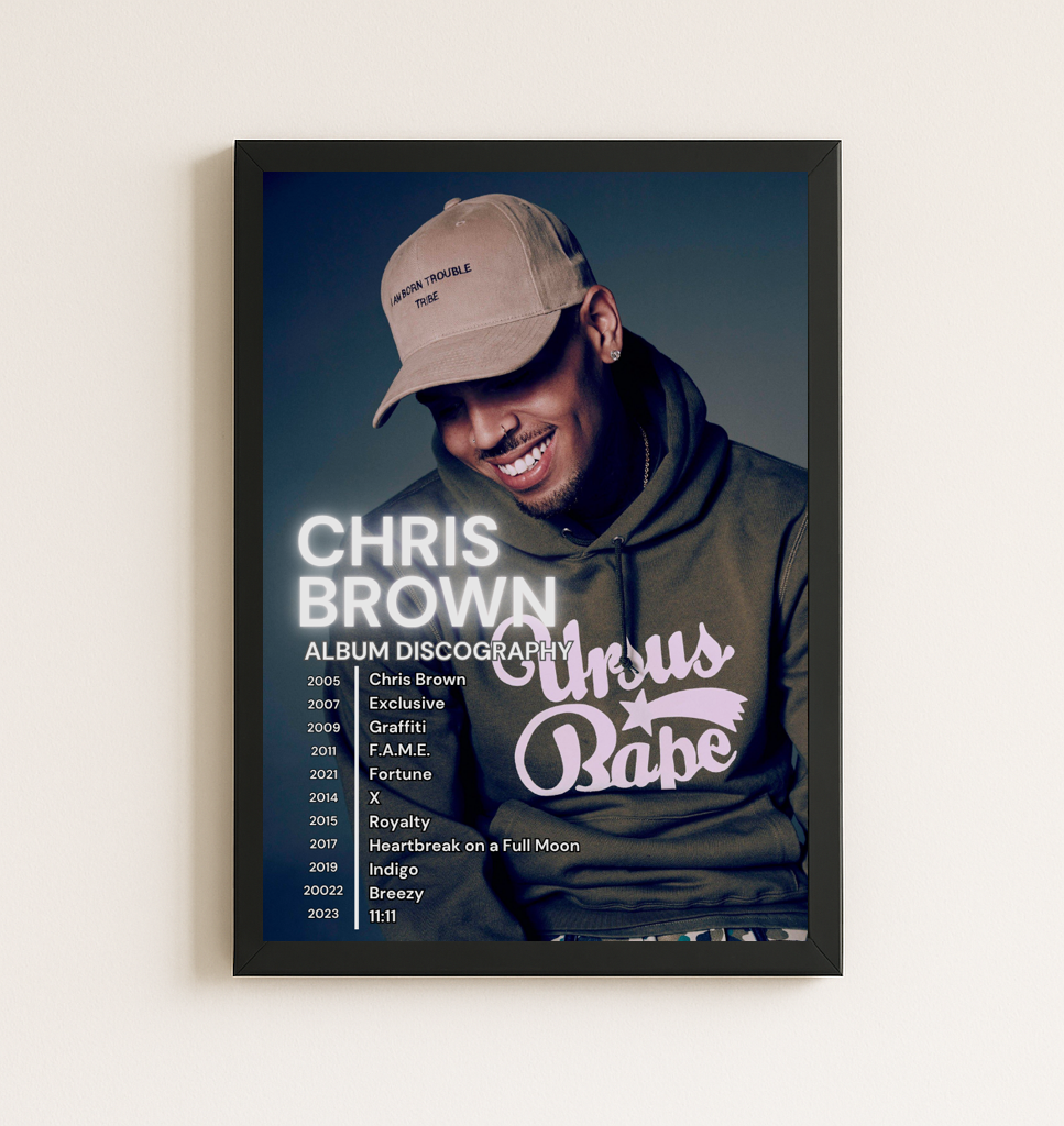 CHRIS BROWN - DISCOGRAPHY Poster