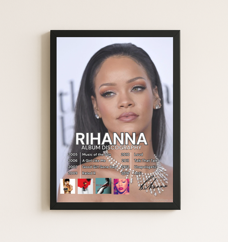 RIHANNA - DISCOGRAPHY Poster - T3