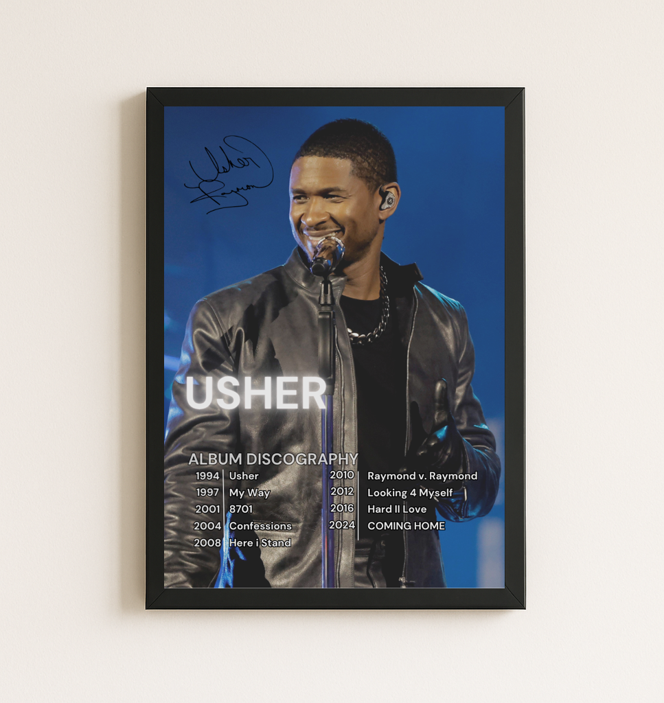 USHER - DISCOGRAPHY Poster