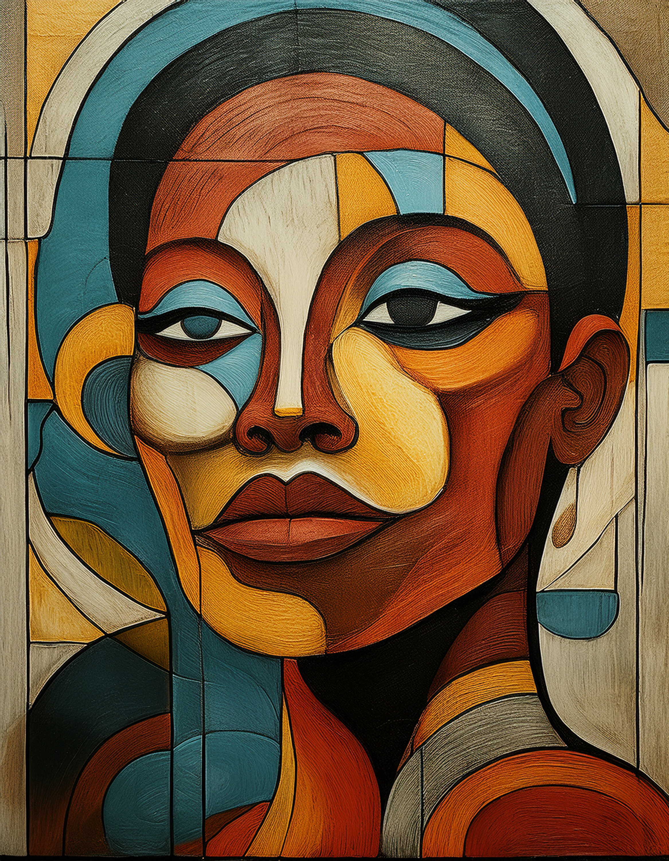 No. 2 Abstract Women – Feminine Lines & Modern Form Art Print