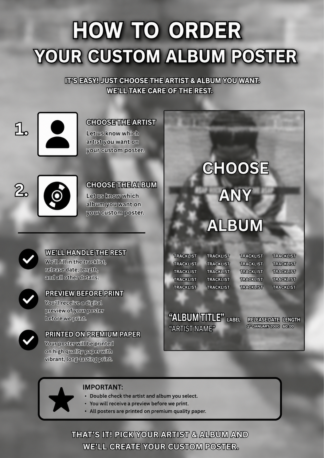 CUSTOM Album Poster